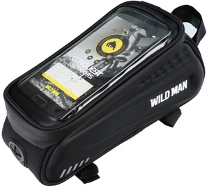 Velosipēda soma Wildman Front Beam Bag ES3, etilēna vinilacetāns (eva)/poliuretāns, melna