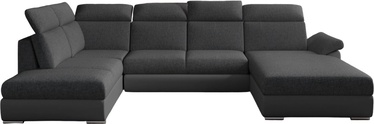Stūra dīvāns Evanell Inari 96, Soft 29, pelēka/tumši pelēka, labais, 216 x 330 cm x 102 cm