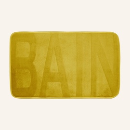 Vannitoa põrandamatt Douceur Bain, kollane, 450 mm x 750 mm