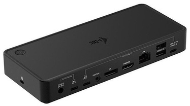 Jungčių stotelė i-Tec USB-C/Thunderbolt KVM DDisplay + PD 65/10, juoda