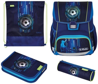 Школьный рюкзак Herlitz Loop Plus Soccer, синий