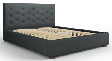 Кровать двухместная Micadoni Home Seri, 180 x 200 cm, темно-серый, с решеткой