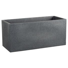 Puķu pods Scheurich Stony Black 63200, plastmasa, 59 cm, Ø 59 cm x 25 cm, tumši pelēka