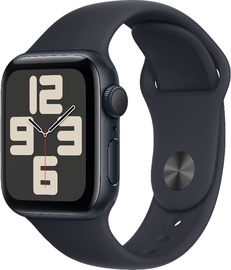 Nutikell Apple Watch SE GPS 44mm Midnight Aluminium Case with Midnight Sport Band - S/M, must