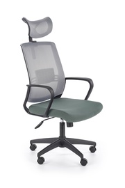 Biroja krēsls Arsen, 49 x 52 x 113 - 124 cm, zaļa/pelēka