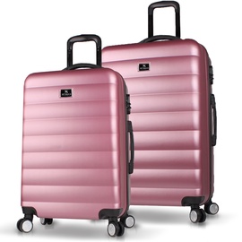 Koferu komplekts My Valice Crsobrld, rozā, 100 l, 30 x 48 x 76 cm, 2 gab.
