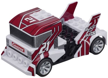 Žaislinė sunkioji technika Carrera Truck Build & Race, balta/raudona