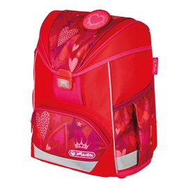 Школьный рюкзак Herlitz Sweet Hearts, красный, 21 см x 28 см x 36 см