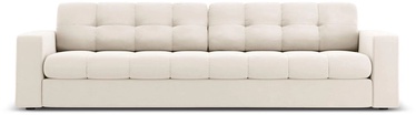 Dīvāns Micadoni Home Justin Velvet 4 Seats, bēša, 227 x 90 cm x 72 cm
