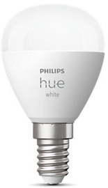 Лампочка Philips LED, P45, теплый белый, E14, 5.7 Вт, 470 лм