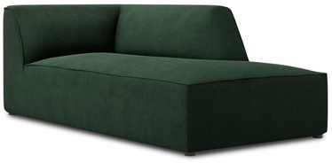Dīvāns Micadoni Home Ruby Structured Fabric Chaise Longue, zaļa, labais, 181 x 93 cm x 69 cm