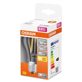 Spuldze Osram LED, E27, silti balta, E27, 7 W, 806 lm