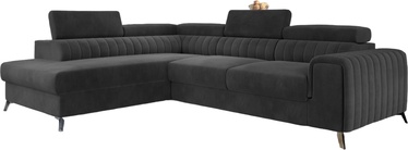 Stūra dīvāns Laurence, tumši pelēka, kreisais, 205 x 275 cm x 98 cm