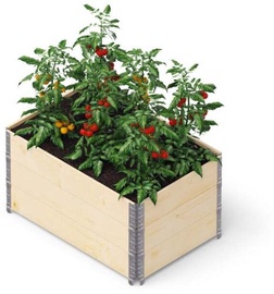 Paceļama dobe Upyard GardenBox Set of 3 Classic Wood, 120 cm x 80 cm x 59.5 cm