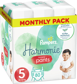 Подгузники Pampers Harmonie Pants, 5 размер, 12 - 17 кг, 80 шт.