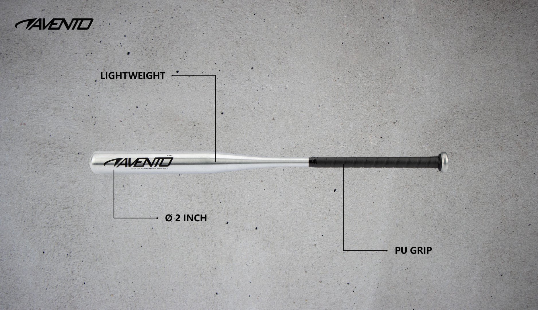 Бейсбольная бита Avento Baseball Bat, 700 мм - 1a.lt