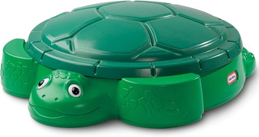 Песочница Little Tikes Turtle 632884, 109.8 x 98.4 см, с крышкой, зеленый