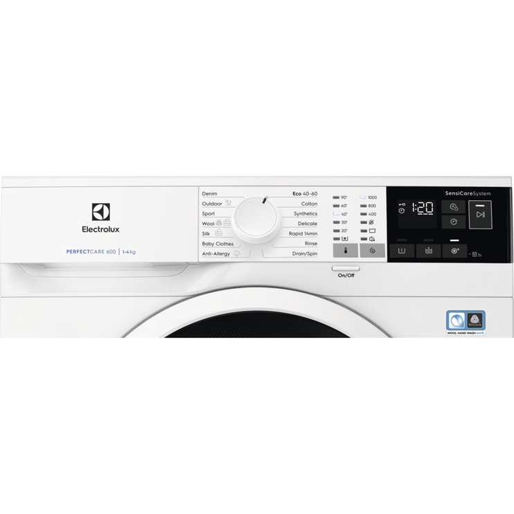 Veļas mašīna Electrolux 600 serija „SensiCare“ EW6S404W, 4 kg, balta