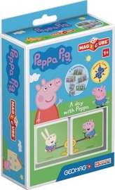 Magnētiskā rotaļlieta Trefl MagiCube Peppa Pig A Day With Peppa G048, daudzkrāsaina