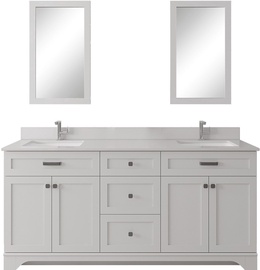 Комплект мебели для ванной Kalune Design Yellowstone 72, белый, 54 x 180 см x 86 см