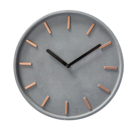 Часы 3453200, серый, цемент, 27 см x 27 см, 27 см