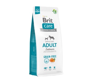 Sausā suņu barība Brit Care Adult Grain-free, lasis, 3 kg