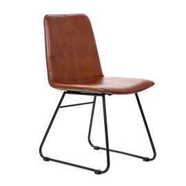 Ēdamistabas krēsls Homla Nerea 863498, spīdīga, brūna/melna, 58 cm x 46 cm x 86 cm