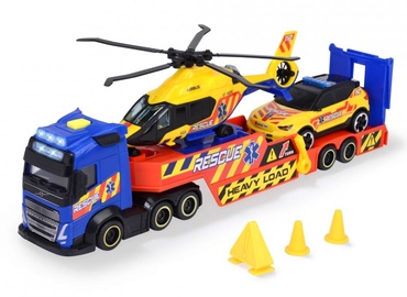 Игрушечная тяжелая техника Dickie Toys Heavy Load Rescue Transporter 203717005, многоцветный