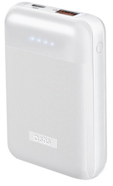 Зарядное устройство - аккумулятор SBS, 10000 мАч, белый