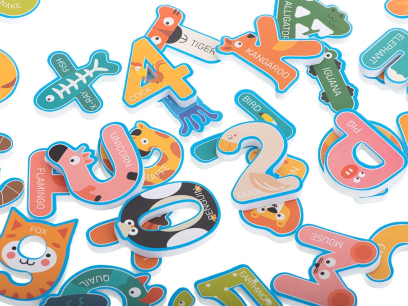Набор игрушек для купания Letters Animals, 36 шт.