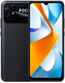 Mobiiltelefon Poco C40, must, 3GB/32GB