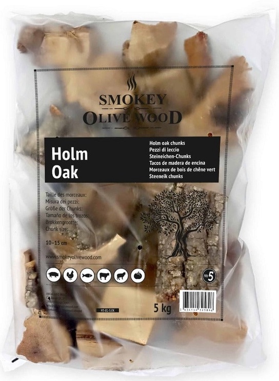 Koka gabali Smokey Olive Wood Holm Oak Nº5 H5-01, ozols, 5.5 kg, koka
