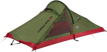 Divvietīga telts High Peak Siskin 2.0 10330, sarkana/zaļa