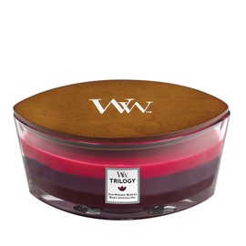 Svece, aromātiskā WoodWick Sun-Ripened Berries, 40 h, 453.6 g, 92 mm