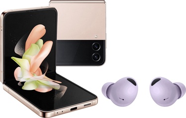 Mobilais telefons Samsung Galaxy Flip 4, zelta, 8GB/128GB + Samsung Galaxy Buds2 Pro