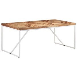 Söögilaud VLX 323551, valge/puu, 1800 mm x 900 mm x 760 mm