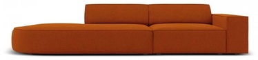 Dīvāns Micadoni Home Jodie Rounded Open 3 Seats, oranža, kreisais, 262 x 102 cm x 70 cm