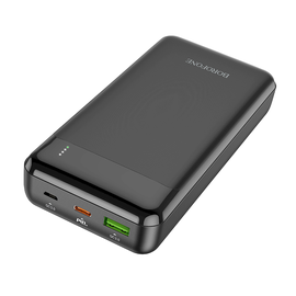 Lādētājs-akumulators (Power bank) Borofone BJ19A Type-C PD 20W+Quick Charge 3.0, 20000 mAh, melna