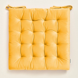 Krēslu spilveni Room99 Nova, dzeltena, 400 mm x 400 mm