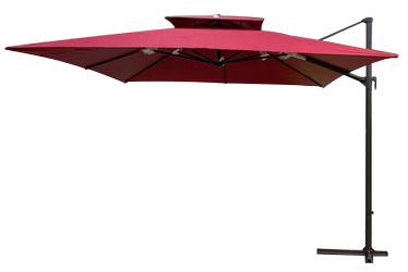Sodo skėtis Besk, 300 cm, raudona