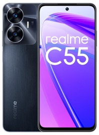 Mobilusis telefonas Realme C55, juodas, 8GB/256GB