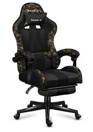 Игровой стул Huzaro Force 4.7 Force, 50 x 67 x 113 - 123 см, черный/зеленый