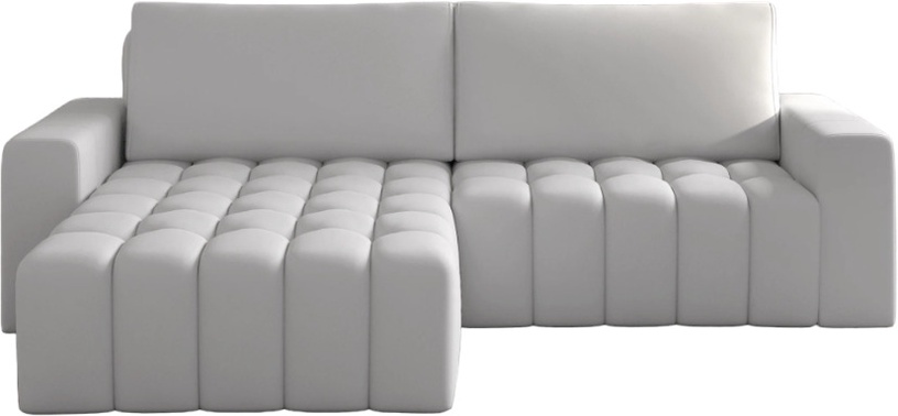 Stūra dīvāns Bonett Soft 17, balta, kreisais, 175 x 250 cm x 92 cm