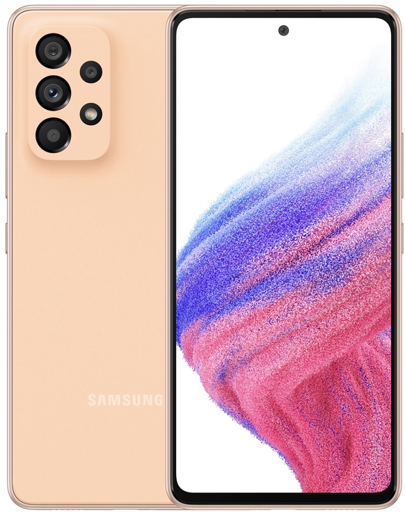 Мобильный телефон Samsung Galaxy A53 5G, oранжевый, 6GB/128GB