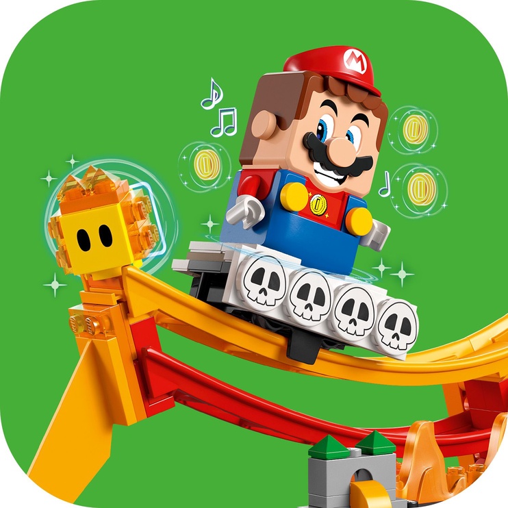 Konstruktor LEGO® Super Mario™ Laavalainel sõitmise laienduskomplekt 71416, 218 tk