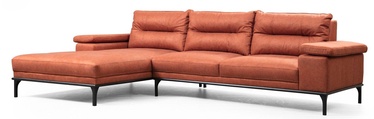 Stūra dīvāns Hanah Home Hollywood 859FTN2028, oranža, kreisais, 309 x 188 cm x 89 cm
