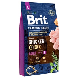 Сухой корм для собак Brit Premium By Nature, курица, 8 кг