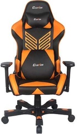 Mänguri tool Clutchchairz Crank Onylight Edition, 52 x 56.5 x 37 - 45 cm, must/oranž