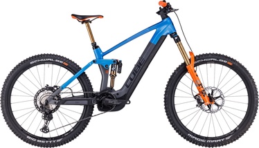 Велосипед гибридный Cube Stereo Hybrid 160 HPC, 27.5 ″, 20" (49.53 cm) рама, синий/oранжевый/темно-серый