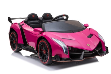 Bezvadu automašīna Lean Toys Lamborghini Veneno, rozā